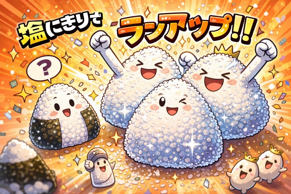 塩にぎりでワンランクアップ