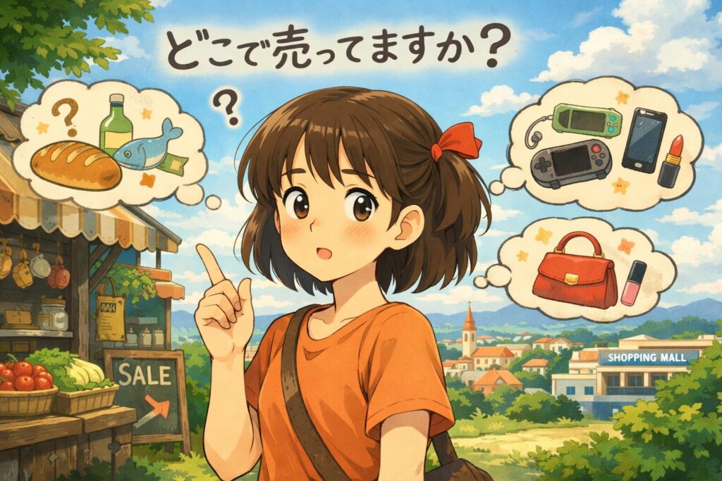 どこで売っていますか？
