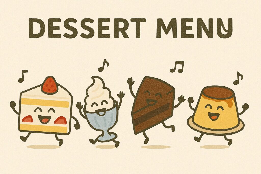 デザートメニュー