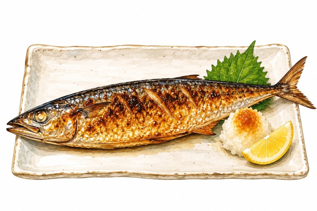 こんがり焼けた焼き魚