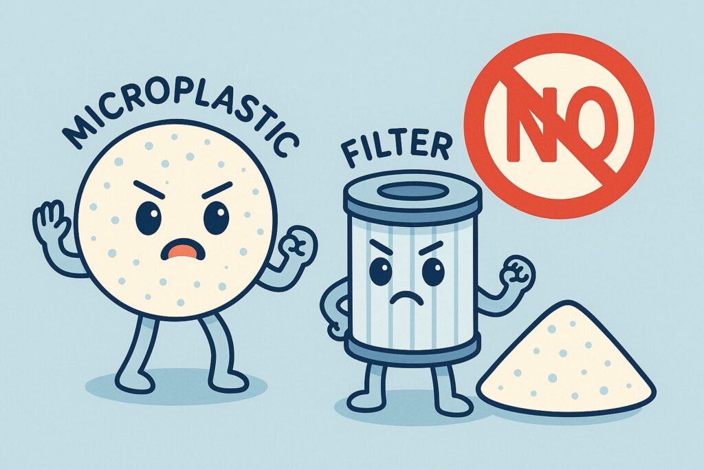 高性能フィルターが目不純物をカット