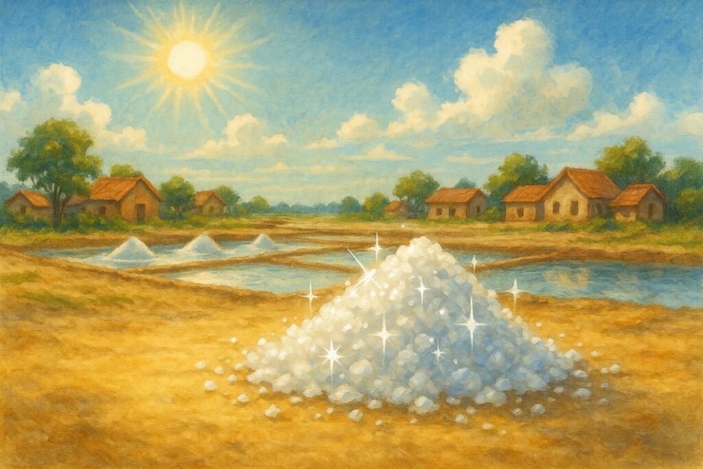 自然の力で塩を作るのに適した環境