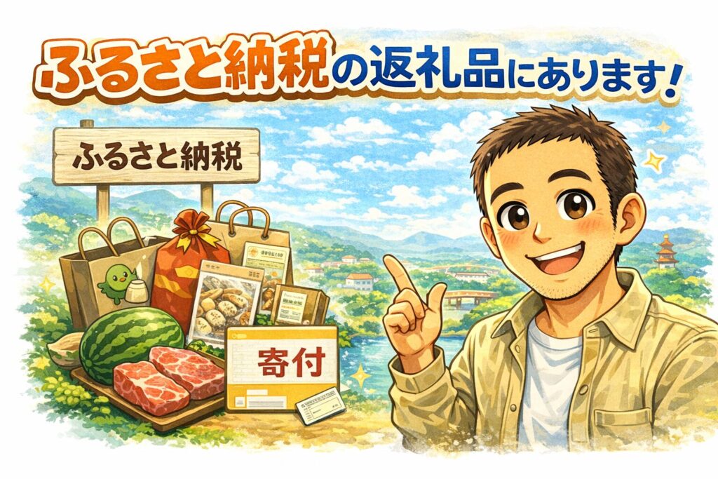 ふるさと納税の返礼品にあります