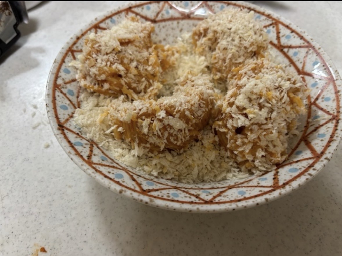 衣をつけます
