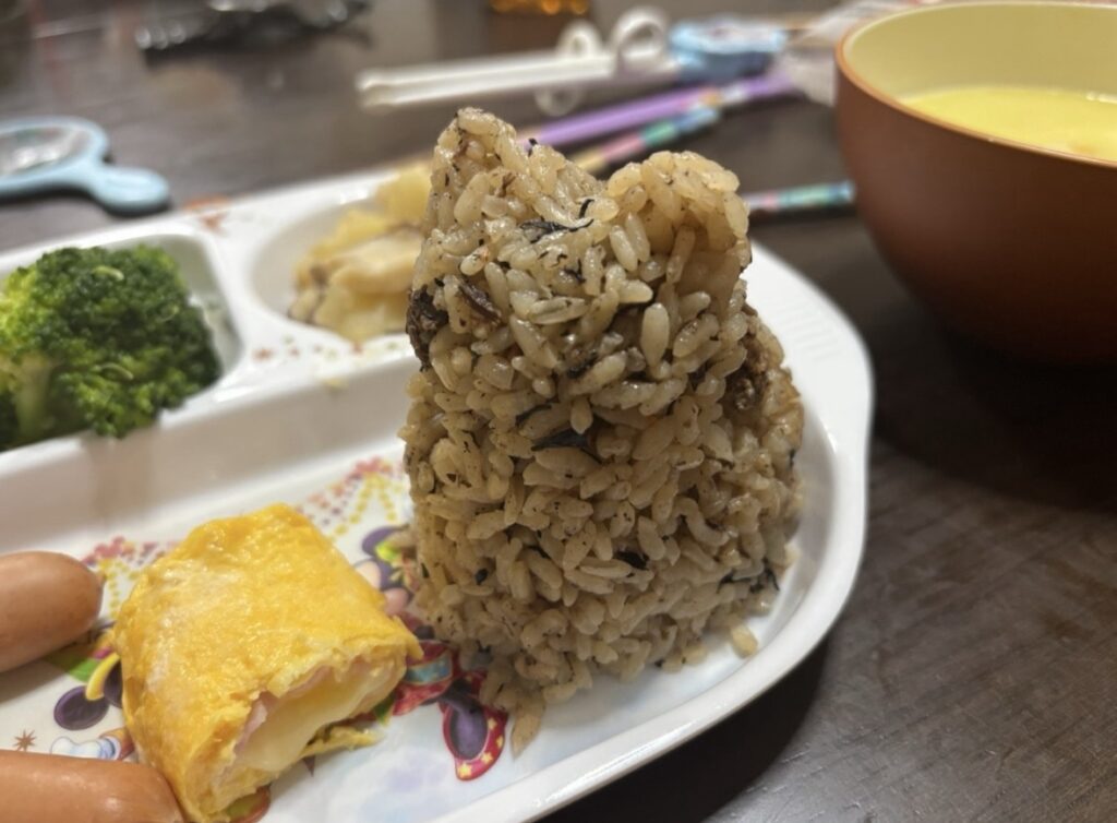 猫型炊き込みご飯