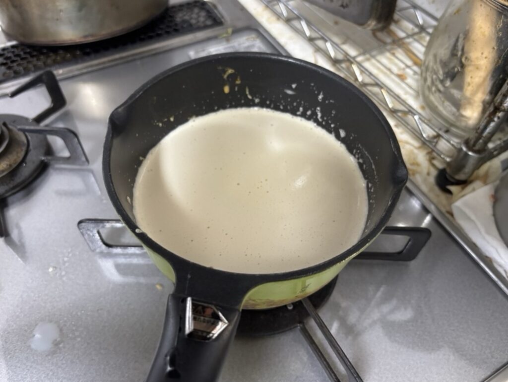 牛乳を温める